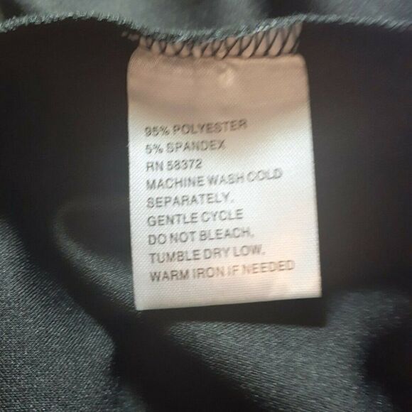 ILE New York Dress Black Sheath Fringe Sleeves 12 - Picture 11 of 12